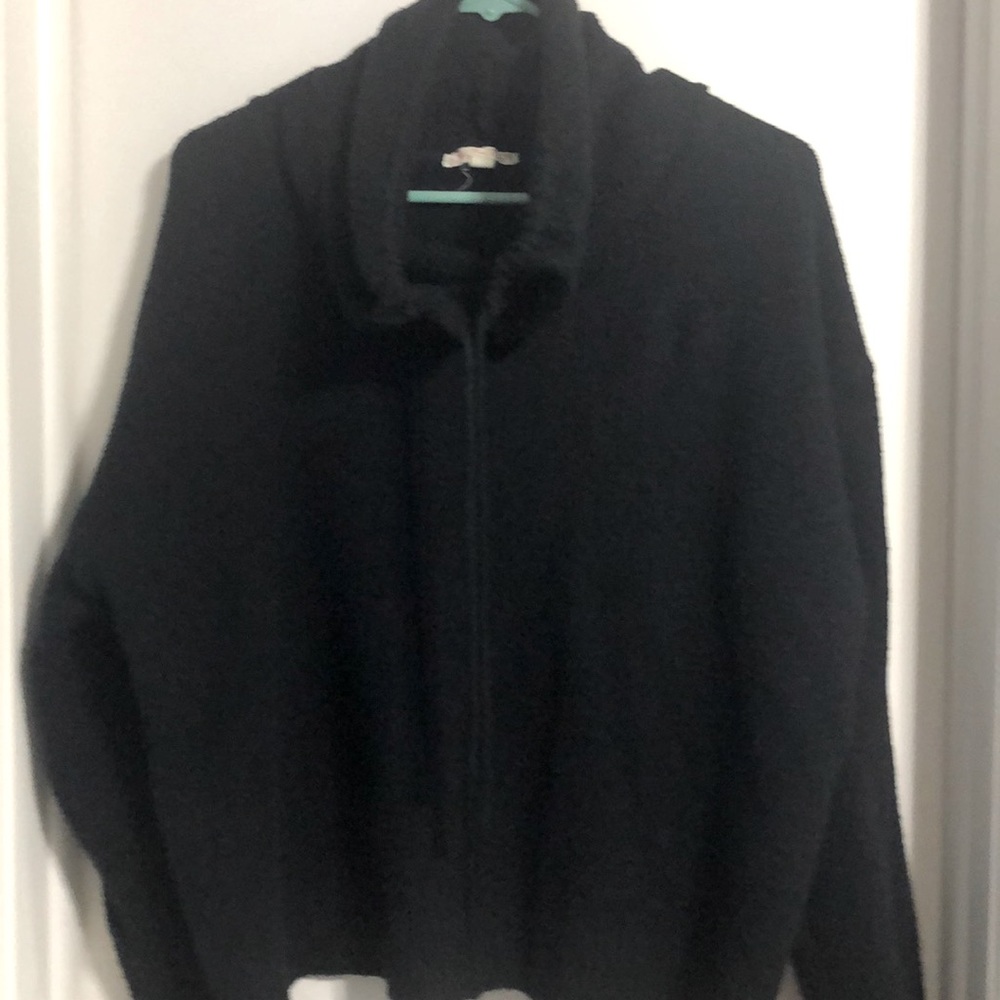 Black cowl neck sweater